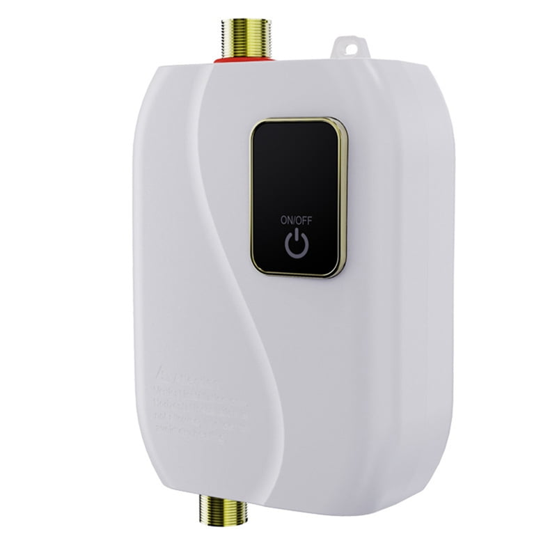 Instant Water Heater Mini Kitchen Quick Heating Household Small Water Heater is Suitable for RV Kitchen Bathroom US Plug,1 x water heater,White