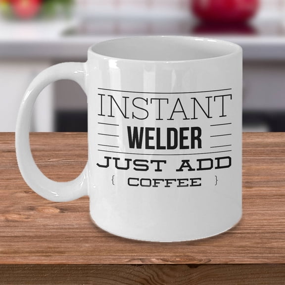 Welder 11 oz Coffee Mug - Instant Welder White Ceramic Gift