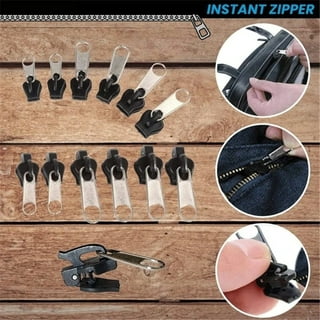 Instant Zipper Clip & Zip Quick Fix - Instant Zipper Set，Replacement Zipper  Puller Set，Fix Zip Puller, ​Zip Slider Repair Replacement Kit (6pcs)