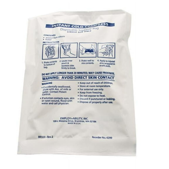 Instant cold compress, standard 6" x 9" - Case of 12