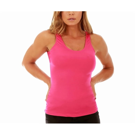 InstantFigure Activewear Compression Scoop Tank Top WA40021
