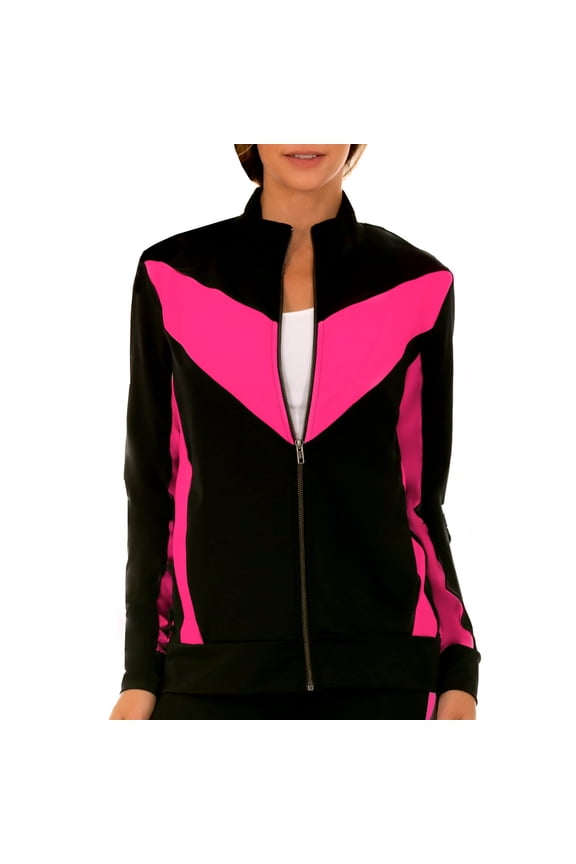 InstantFigure Activewear Compression Zip-Up Jacket AWJ029