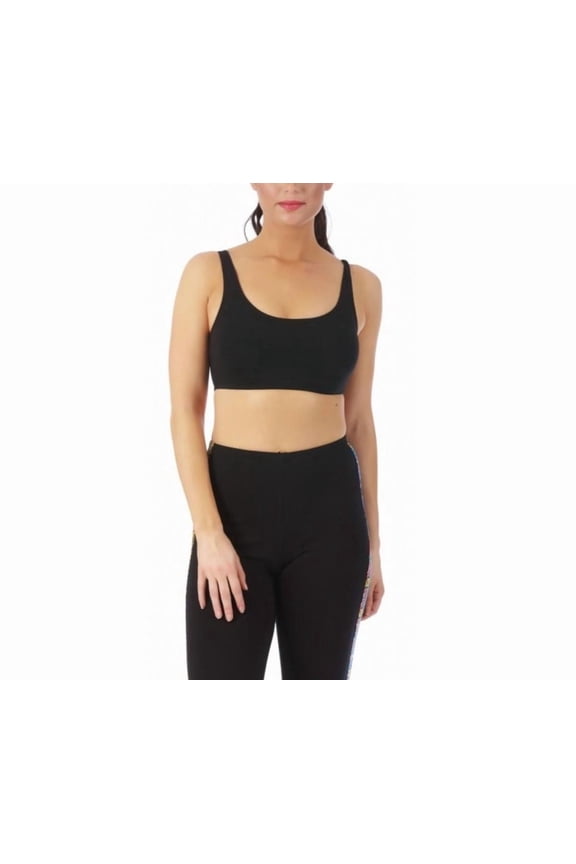 InstantFigure Activewear Cotton Lycra One Inch Wide Straps Crop Top 144006