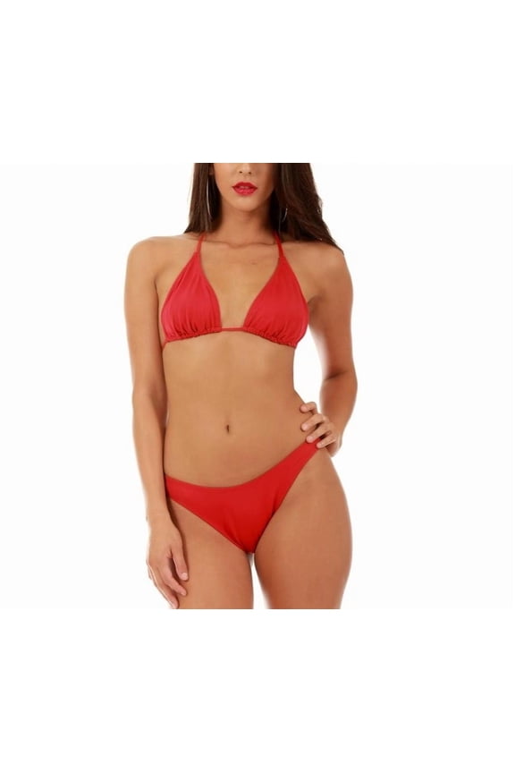 InstantFigure Bikini Triangle Halter Top 13114T