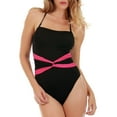 thumbnail image 1 of InstantFigure Contrast Twist Front One Piece Swimsuit 13559P, 1 of 11