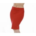 thumbnail image 1 of InstantFigure Curvy Plus Size Short Pencil Skirt with Back Zip 16807MC, 1 of 14