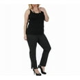 thumbnail image 1 of InstantFigure Curvy Plus Size Straight Leg Pant with Slit 16801MC, 1 of 9