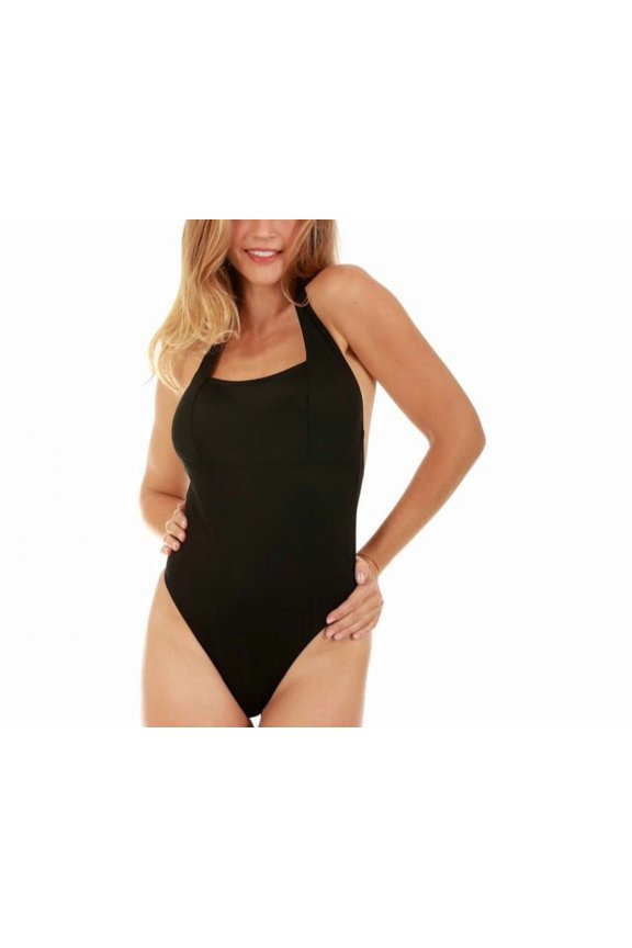 InstantFigure One Piece Empire Seam Halter Swimsuit 13311P