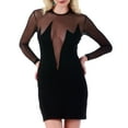 thumbnail image 1 of InstantFigure Short Dress With Sheer Mesh Deep V-Neck 168226 by InstantFigure INC, 1 of 6