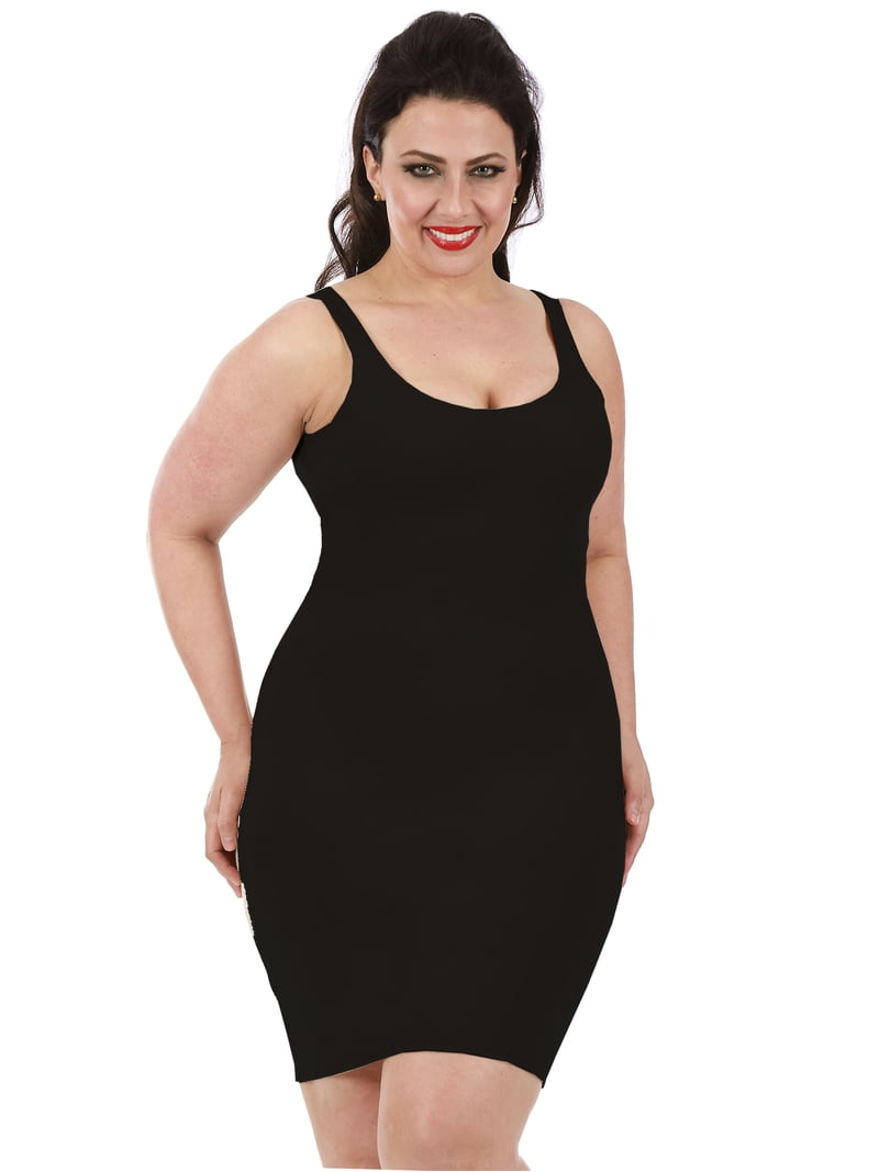 InstantFigure Compression Shapewear Slip Tank Slimming Dress WD40031