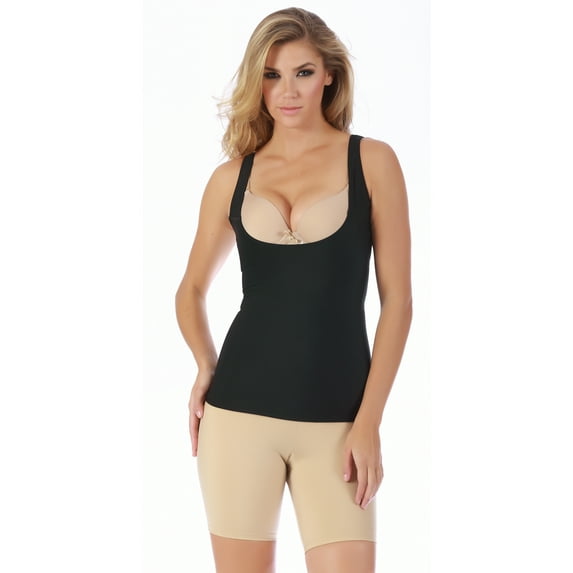 Women's InstantFigure WTBS004 Torsette Tank Top With Adjustable Straps (Black XL)
