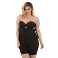 thumbnail image 1 of Women's InstantFigure SH4171X Curvy Hi-Waist Slimming Booty Short (Black 4X), 1 of 2