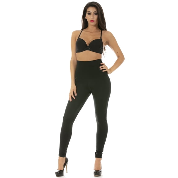 InstantFigure Women’s Firm Control Shaping Hi-Waist Wide Band Ankle Length Pant