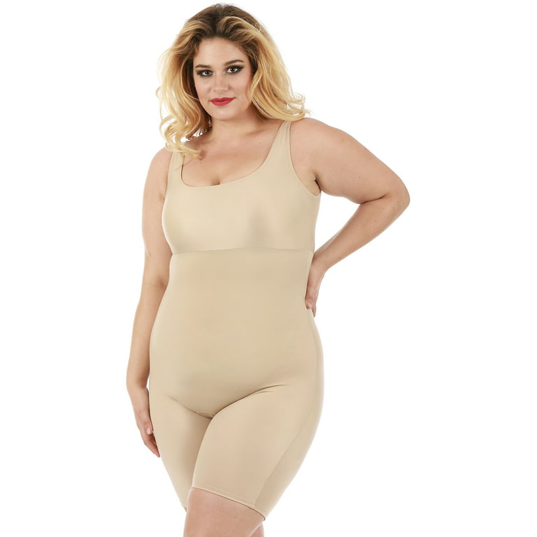 InstantFigure Women’s Firm Compression Shaping Full-Length Cami Bodysuit