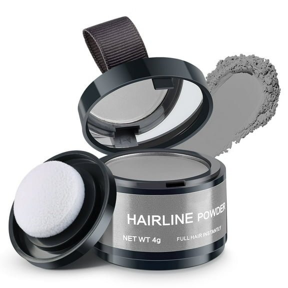 Instantly Hairline Powder, Women Men Hair Powder Elevates Hairline, Root Touch Up Hair Color Hair Powder for Women Men Thinning Hair, Gray