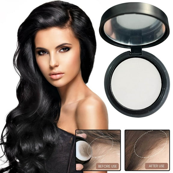 Instantly Hairline Shadow Hairline Powder, Root Touch Up Hair Color for Gray Coverage, Root Touch Up Powder, Quick Cover Grey Hair Root Concealer, Windproof & Sweatproof (#14, White)