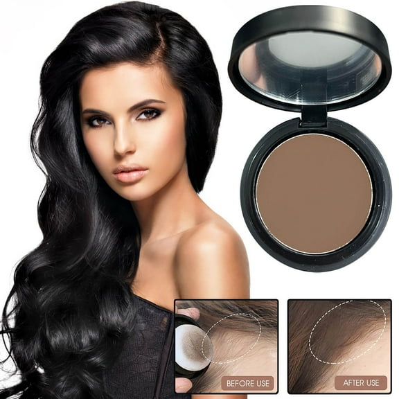 Instantly Hairline Shadow Hairline Powder, Root Touch Up Hair Color for Gray Coverage, Root Touch Up Powder, Quick Cover Grey Hair Root Concealer, Windproof & Sweatproof (#11, Light Brown)