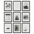thumbnail image 1 of Instapoints 9 Piece 8" x 10" Rectangular Picture Frame Set with Hanging Template - Black, 1 of 8