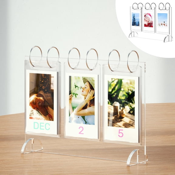 Instax Mini Frames, Frame for Fujifilm Instax Mini Film, Mini Calendar Photo Album with Date Fit 26 Pockets/52 Photo Display, Picture Frame, Small Picture Frames 2x3