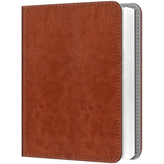 Instax Mini Photo Album for 2x3-Inch Film - 104 Pockets Small Albums for Fujifilm Instax Mini 12/11/99/40/7+/EVO/LiPlay/Link 3-2-1 Instant Camera/Polaroid Hi-Print Printer, Brown