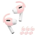 thumbnail image 1 of Insten 3 Pairs Ear Hooks Compatible with AirPods Pro 2019 Earbuds, Anti-Lost EarHooks Accessories, Comfortable Soft Silicone Covers, with Storage Box (Not Fit in Charging Case) Pink, 1 of 10