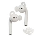thumbnail image 1 of Insten 3 Pairs Ear Hooks Tips Compatible with AirPods 1 & 2 Earbuds, Anti-Lost EarHooks EarTips Accessories, Comfortable Soft Silicone Covers, with Storage Box (Not Fit in Charging Case) Clear, 1 of 10