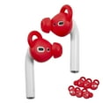 thumbnail image 1 of Insten 3 Pairs Ear Hooks Tips Compatible with AirPods 1 & 2 Earbuds, Anti-Lost EarHooks EarTips Accessories, Comfortable Soft Silicone Covers, with Storage Box (Not Fit in Charging Case) Red, 1 of 10