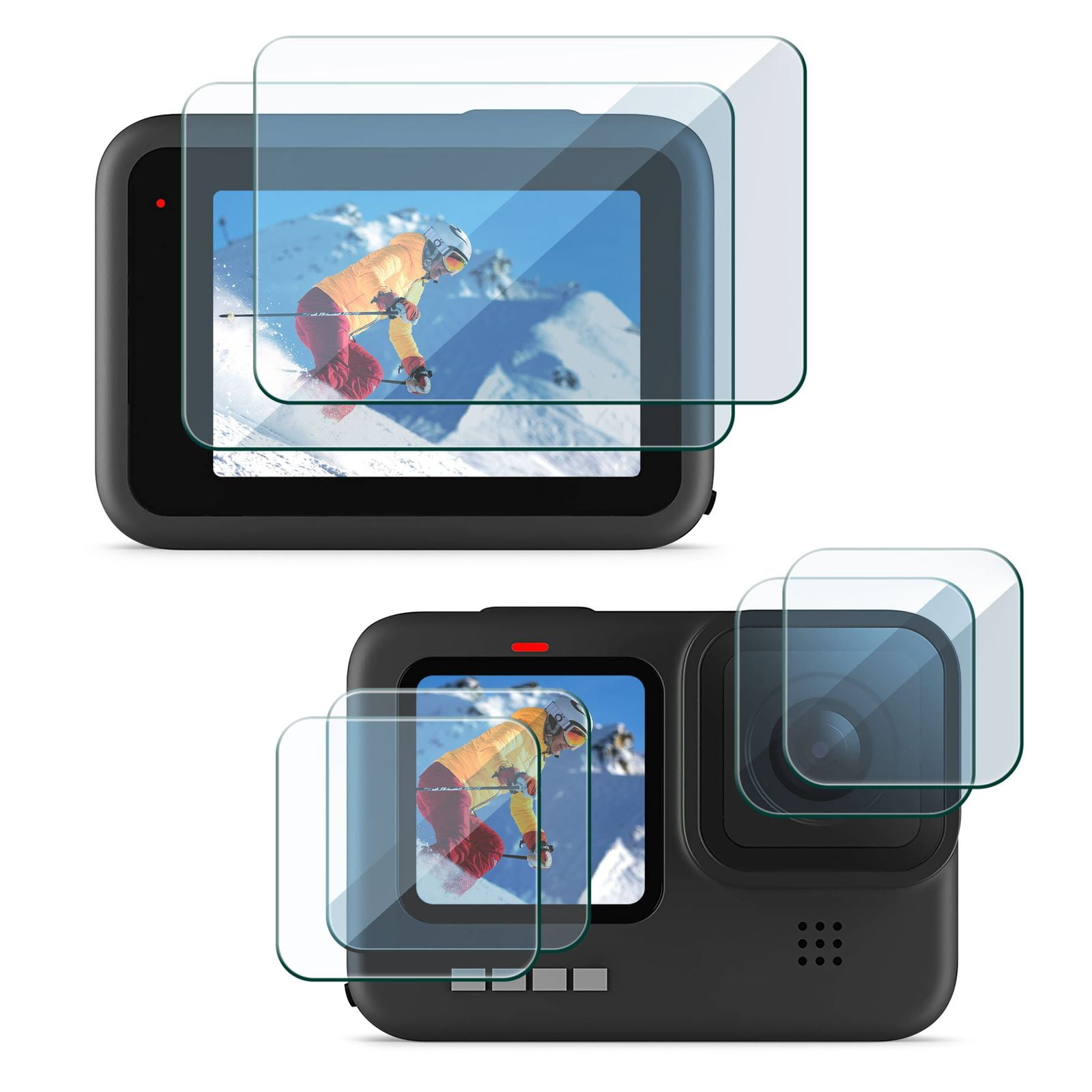 Spigen Tempered Glass Screen Protector designed for GoPro Hero 11 / GoPro  Hero 10 / GoPro Hero 9 - Multi Pack