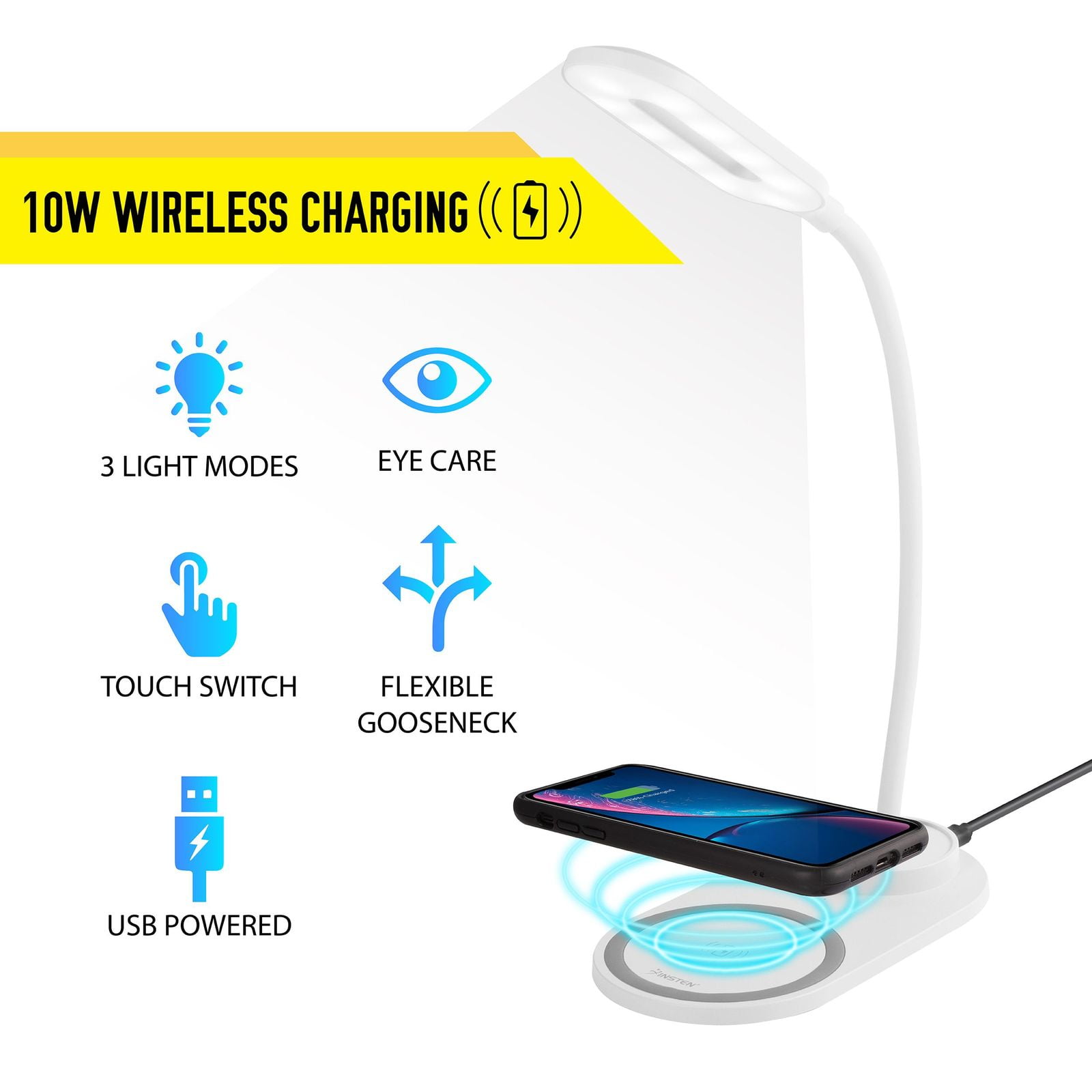 Oplader Soundlogic Rotatable Wireless Charging Pad Insten