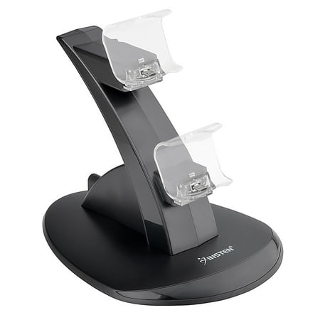 Insten For Dual PS4 Controller Charger Station, Charging Dock Stand, with USB Cord Cable for Sony PlayStation 4 PS4 Controllers LED Cradle