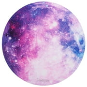 Insten Galaxy Mouse Pad for Computer Desk Laptop, Small Round Desktop Mat, Purple Space Mousepad, Non-Slip Rubber