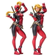 Insten Kotobukiya Collectible Teen Lady Deadpool Action Figures, Synthetic Red, 10"