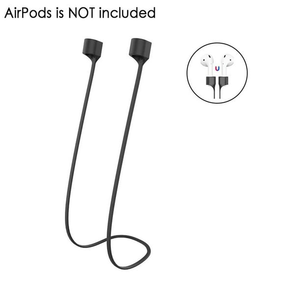 Insten Magnetic Anti-lost Earphone Sports Neck Around Cord Neckband Strap For AirPods, Black