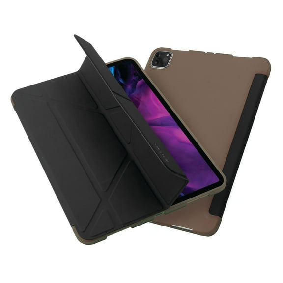 Insten - Tablet Case for iPad Pro 11 in 2020, Multifold Stand, Magnetic Cover Auto Sleep/Wake, Pencil Charging, Black