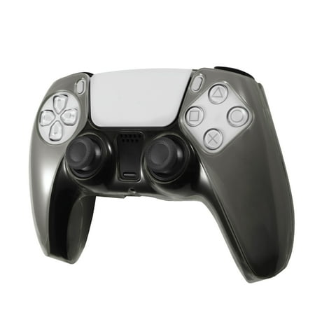 Insten Transparent Case For Sony Playstation PS5 Controller, Protective Hard Shell Cover, Clear Black