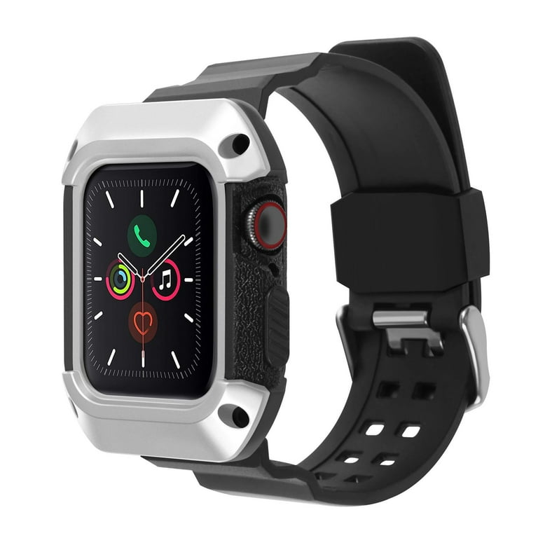 Insten Watch Band with Rugged Bumper Case For Apple Watch 40mm