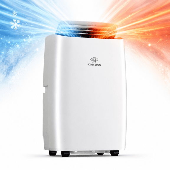 Inster 12000 BTU Portable Air Conditioner with Heater, Cools 600 sq.ft, 4-in-1 AC Unit, Dehumidifier & Fan, Window Kit, Remote, 24H Timer, for Bedroom Home Office, White