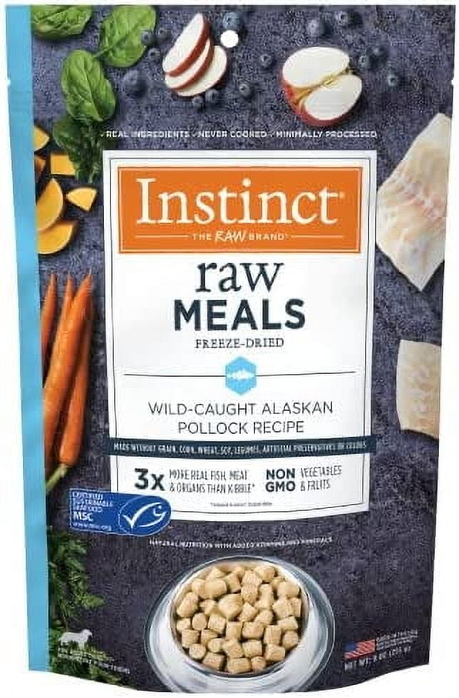 Instinct Freeze Dried Raw Meals Grain Free Recipe Dog Food 9 Ounce (Pack of 1) Pollock 9 Ounce (Pack of 1)