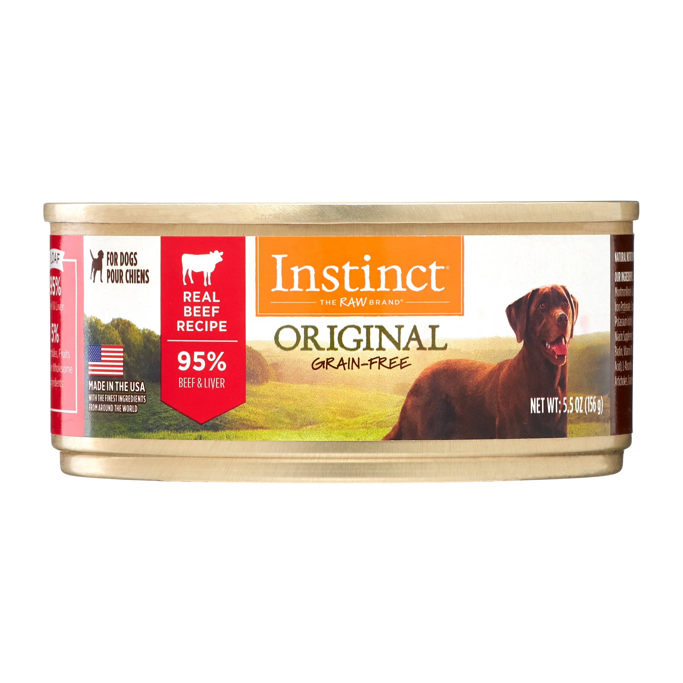 Instinct Original Grain Free Real Beef Recipe Natural Wet Canned