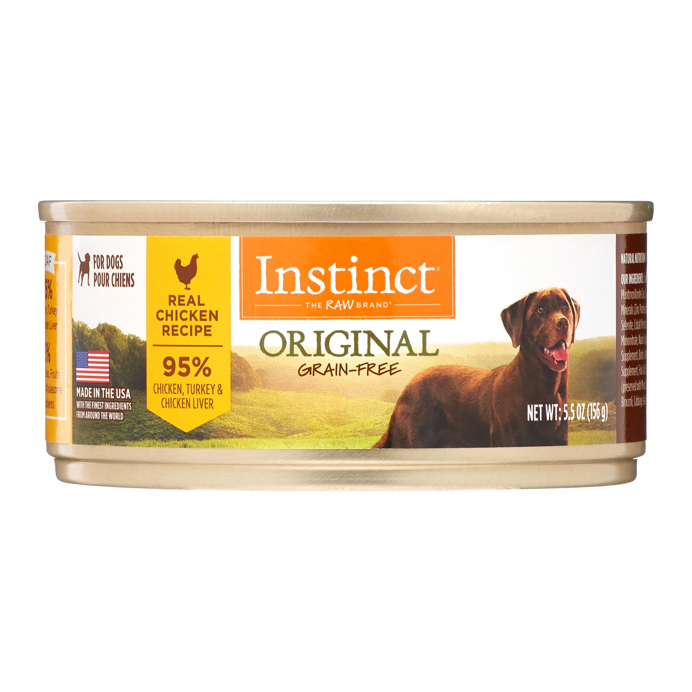 Instinct original grain free dog food top