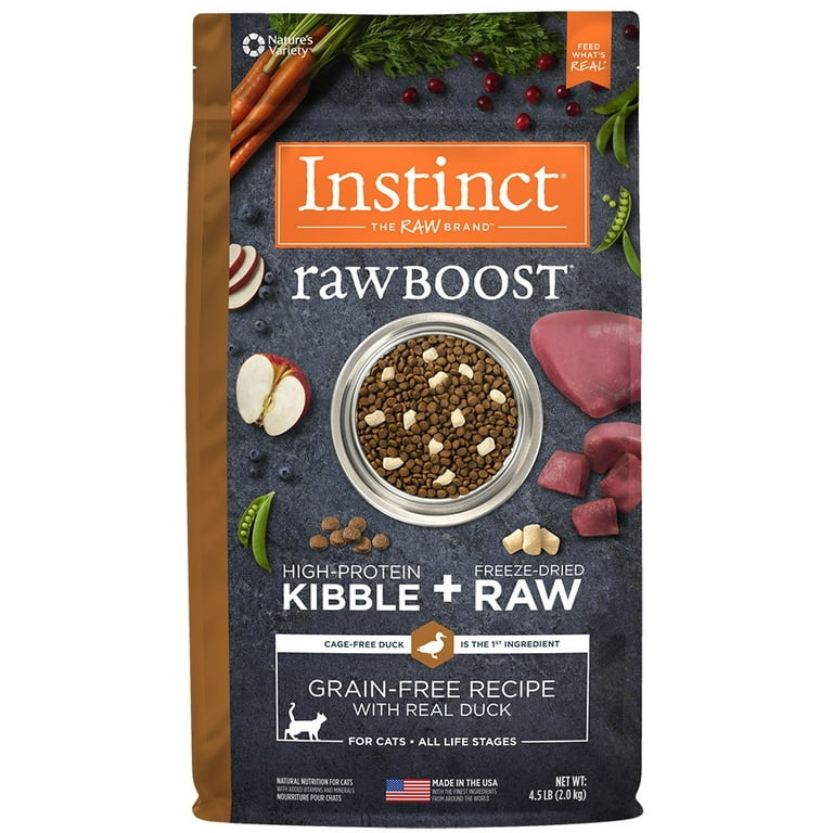 Instinct Raw Boost Grain Free Recipe with Real Duck Natural Dry Cat Food