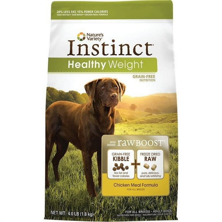 Instinct by Nature's Variety Healthy Weight Grain-Free Chicken Meal Recipe Dry Dog Food Instinct by Nature's Variety Healthy Weight Grain-Free Chicken Meal Recipe Dry Dog Food