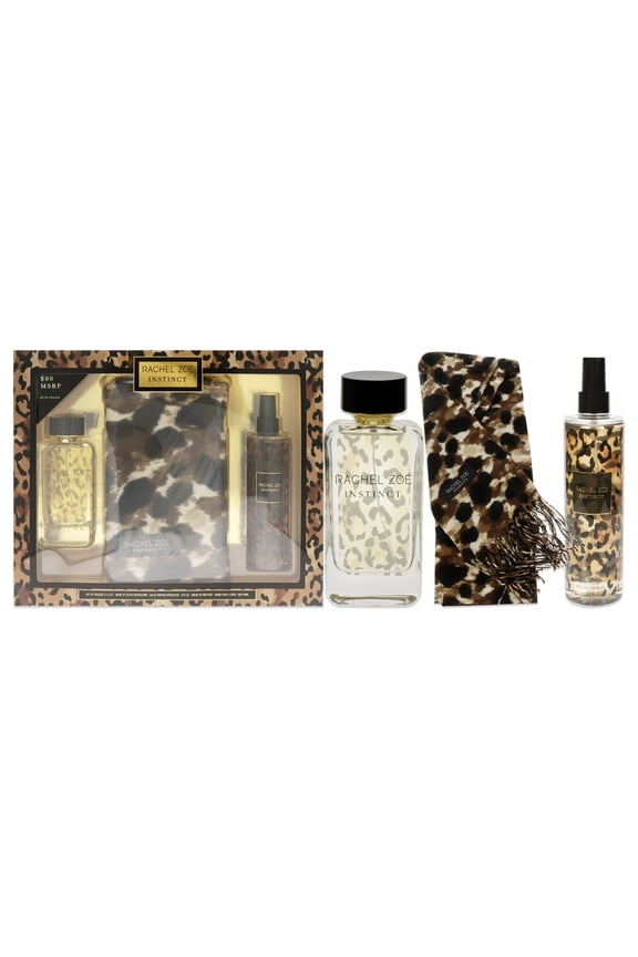 Instinct by Rachel Zoe for Women - 3 Pc Gift Set 3.4oz EDP Spray, Body Mist, Scarf