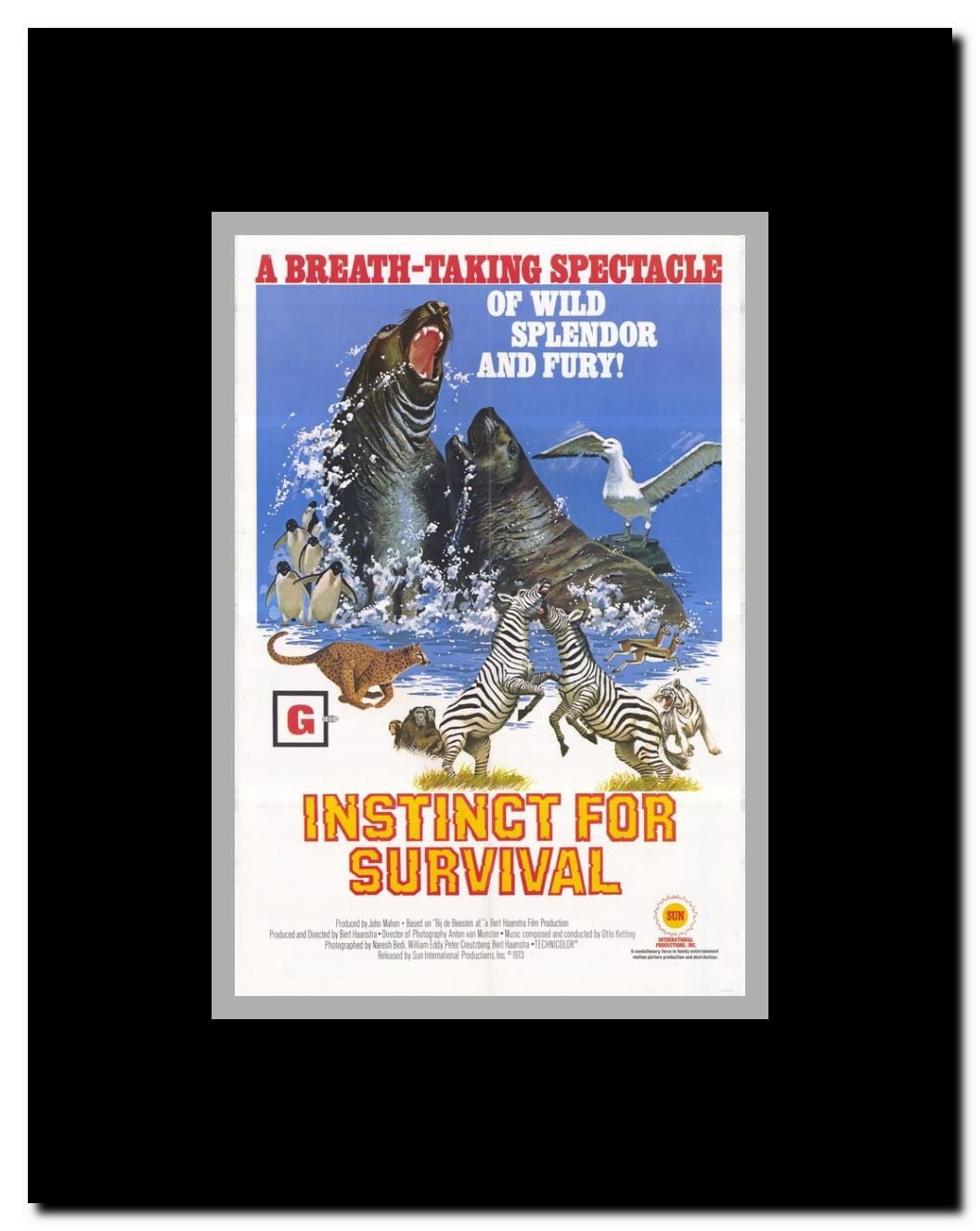 Instinct for Survival Framed Movie Poster