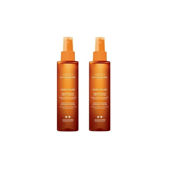 Institut Esthederm Protective Sun Care Oil For Body and Hair 150 ml 2 Pack