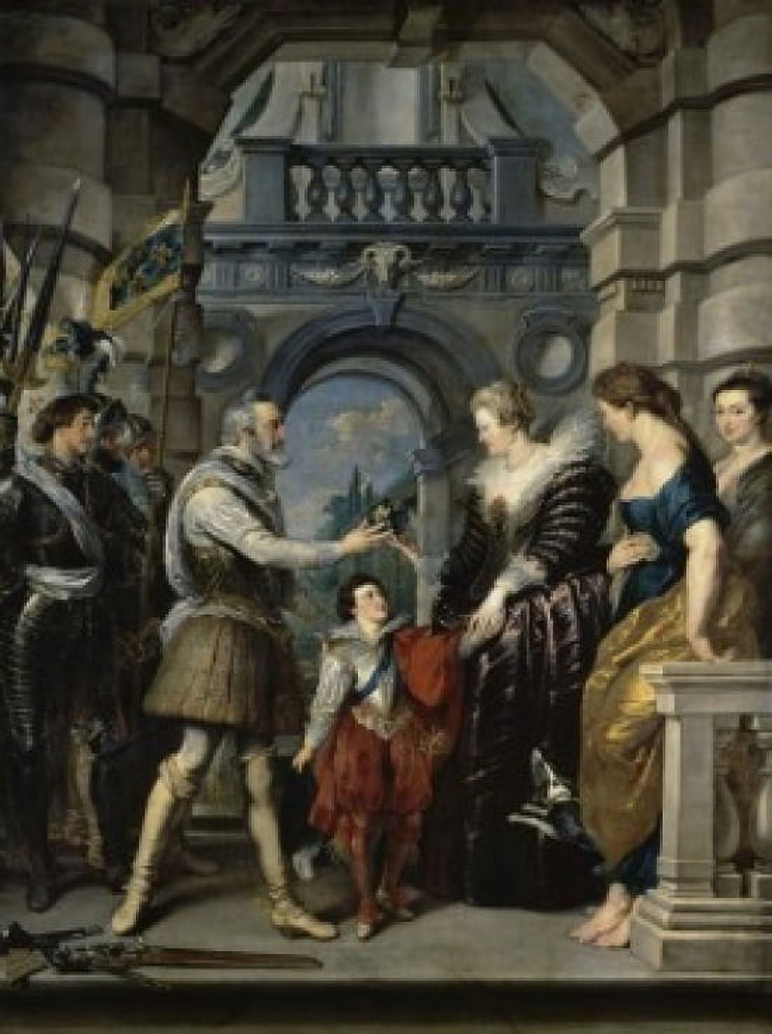 Institution of the Regency (Life of Marie de Medici Queen of France) c1622-25 Peter Paul Rubens (1577-1640Flemish) Musee du Louvre Paris France Canvas Art - Peter Paul Rubens (24 x 36)