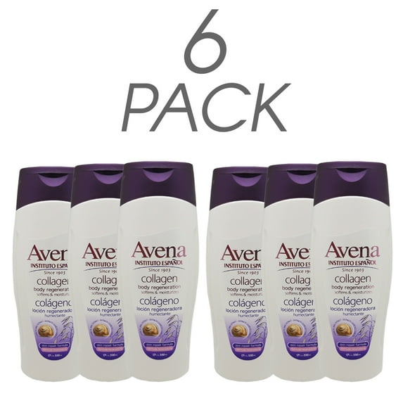Instituto Español Avena Collagen Body Lotion. Softens and Moisturizes. Skin Repair Formula. 17 fl.oz. Pack of 6