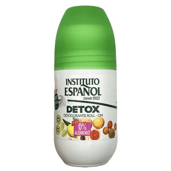 Instituto Espanol Detox Deodorant Roll On 75ml 0% Aluminum Single Plastic Container