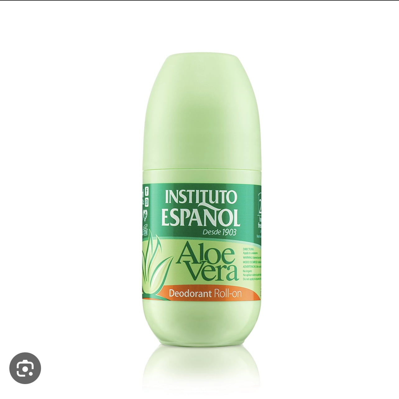 Instituto Espanol Rollon Bottle 75ml Deodorant with Aloe Vera Unisex  Deodarant and Antiperspirant For Sensitive Skin - Walmart.com