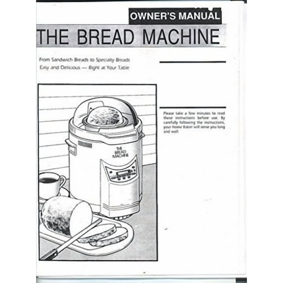 Instruction Manual ONLY for DAK Bread Machine Maker Instruction Manual Model: FAB 100-1 REPRINT
